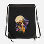 Moonlight Lion Cub-none drawstring bag-fanfabio