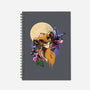 Moonlight Lion Cub-none dot grid notebook-fanfabio