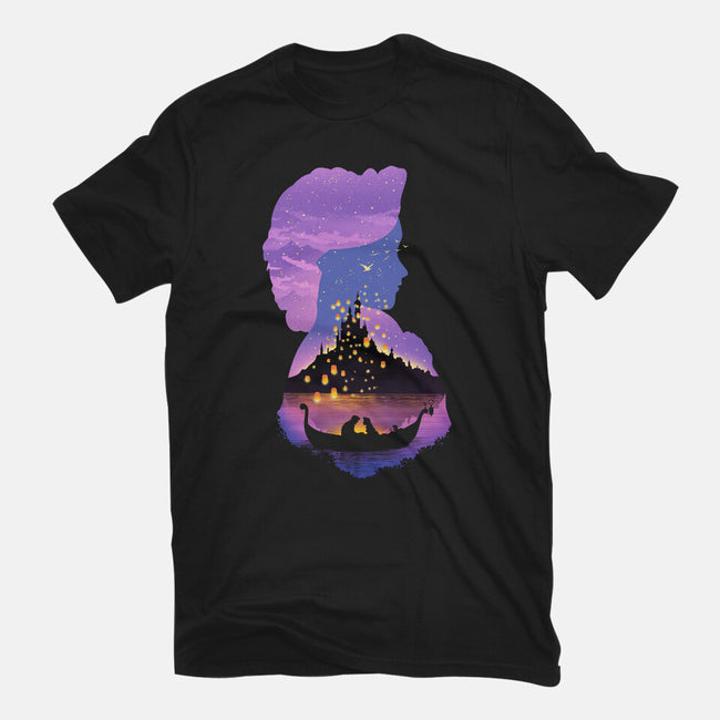 Magical Tower-womens fitted tee-dandingeroz