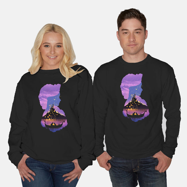 Magical Tower-unisex crew neck sweatshirt-dandingeroz