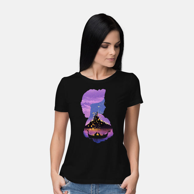 Magical Tower-womens basic tee-dandingeroz