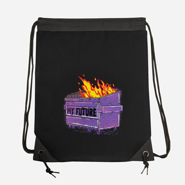 My Future-none drawstring bag-rocketman_art