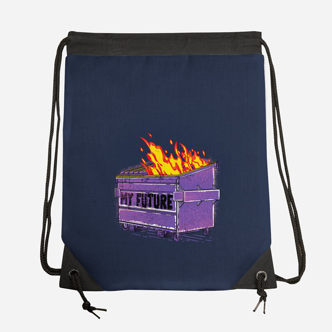 My Future-none drawstring bag-rocketman_art