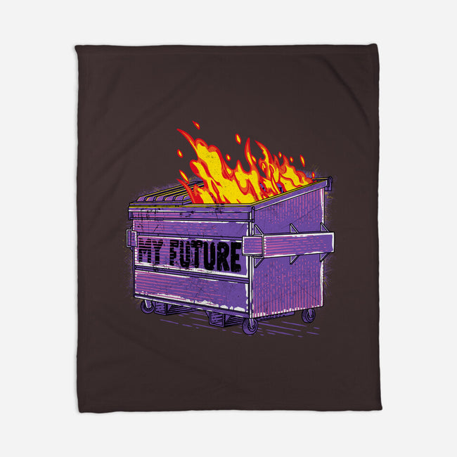 My Future-none fleece blanket-rocketman_art