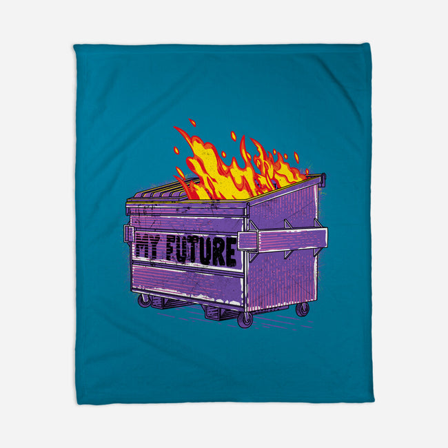 My Future-none fleece blanket-rocketman_art