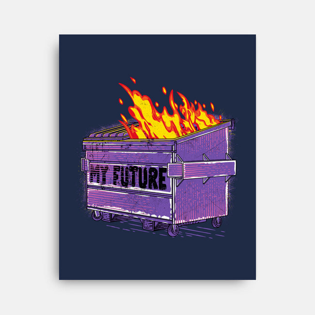 My Future-none stretched canvas-rocketman_art