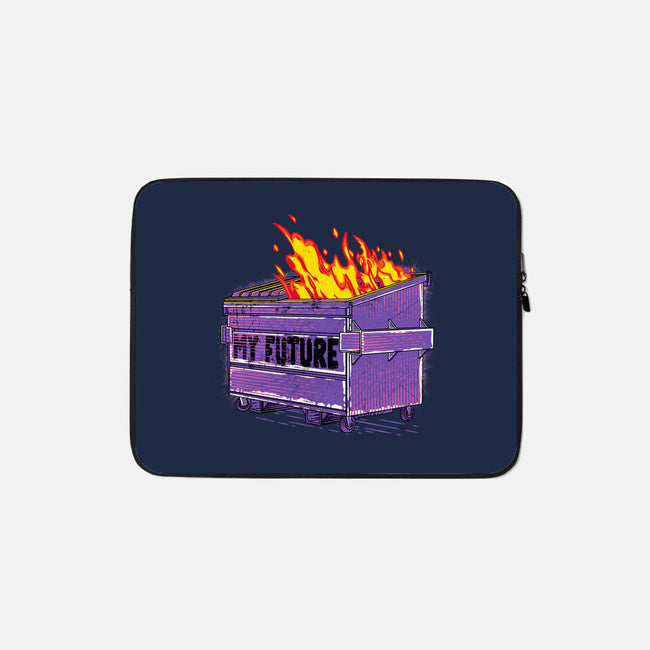 My Future-none zippered laptop sleeve-rocketman_art