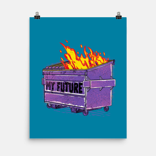 My Future-none matte poster-rocketman_art