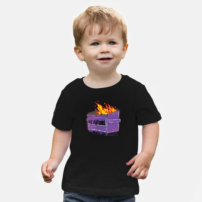 My Future-baby basic tee-rocketman_art