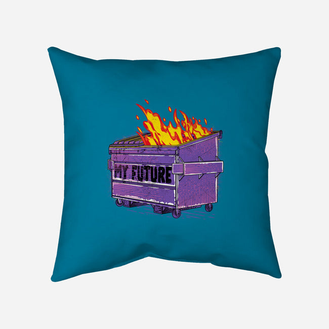 My Future-none removable cover throw pillow-rocketman_art