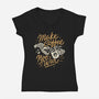 Make Coffee Not War-womens v-neck tee-Ibnu Ardi