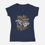 Make Coffee Not War-womens v-neck tee-Ibnu Ardi