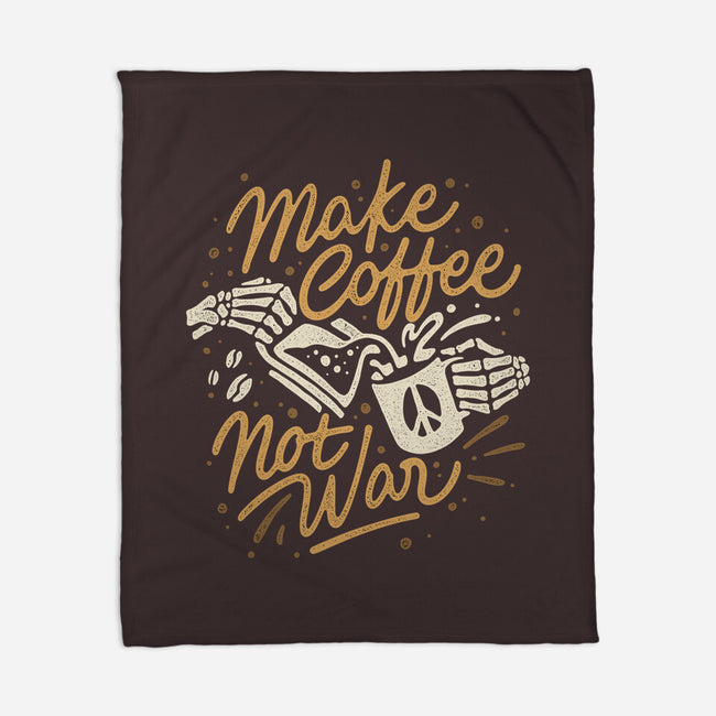 Make Coffee Not War-none fleece blanket-Ibnu Ardi