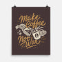 Make Coffee Not War-none matte poster-Ibnu Ardi