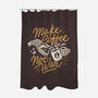 Make Coffee Not War-none polyester shower curtain-Ibnu Ardi