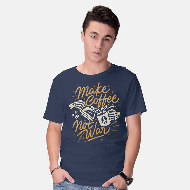 Make Coffee Not War-mens basic tee-Ibnu Ardi