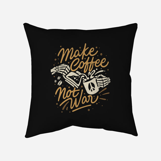 Make Coffee Not War-none removable cover w insert throw pillow-Ibnu Ardi