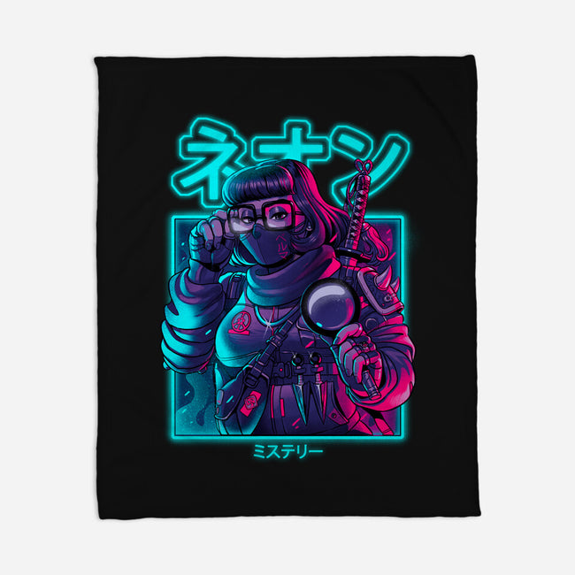 Neon Mystery-none fleece blanket-Bruno Mota