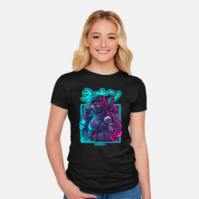 Neon Mystery-womens fitted tee-Bruno Mota