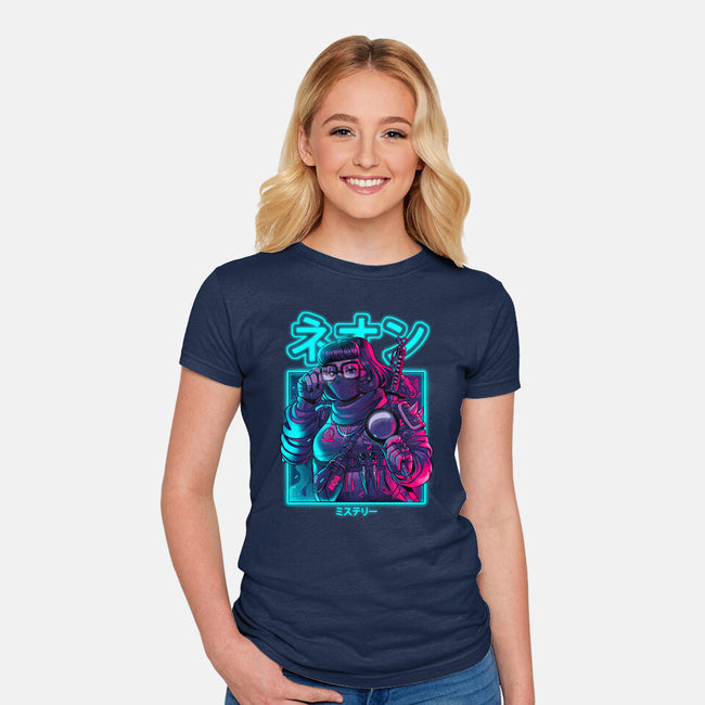 Neon Mystery-womens fitted tee-Bruno Mota