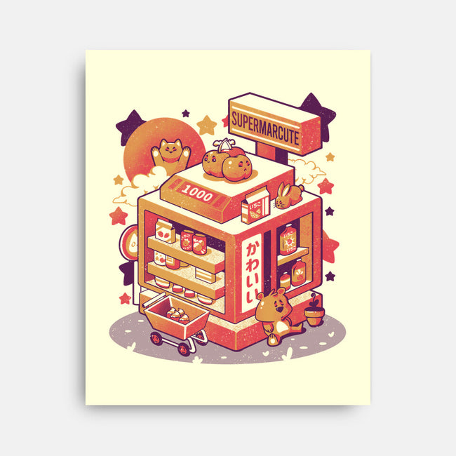 Supermarcute-none stretched canvas-eduely