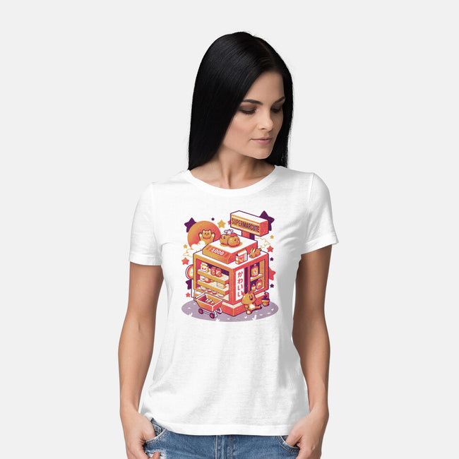 Supermarcute-womens basic tee-eduely