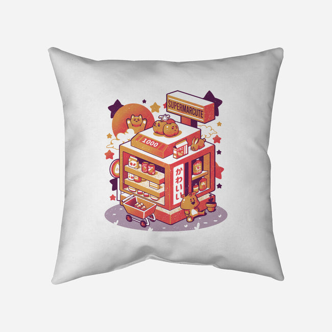 Supermarcute-none removable cover w insert throw pillow-eduely