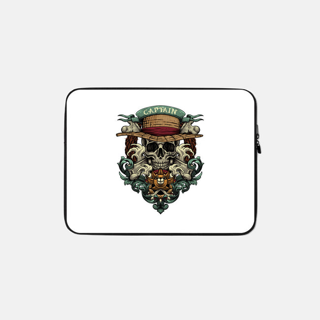 The Captain-none zippered laptop sleeve-Badbone Collections