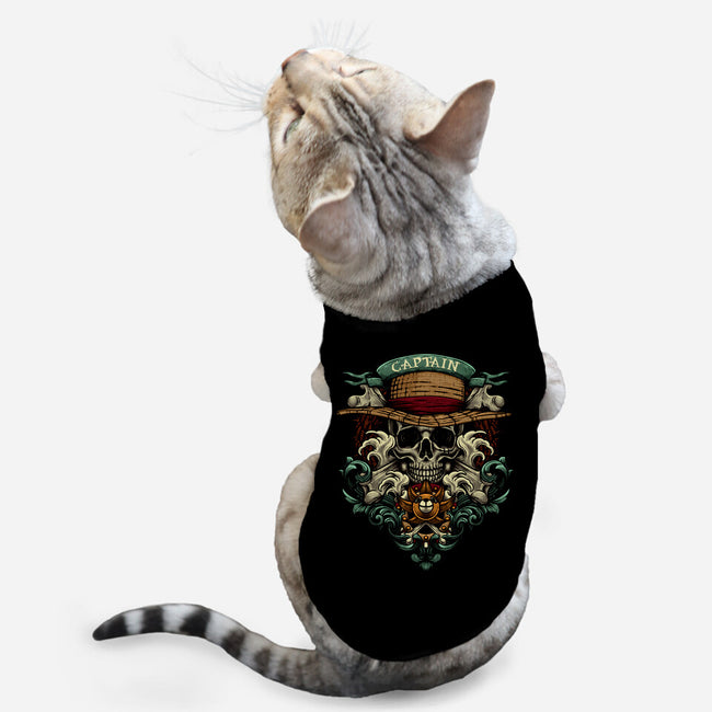 The Captain-cat basic pet tank-Badbone Collections