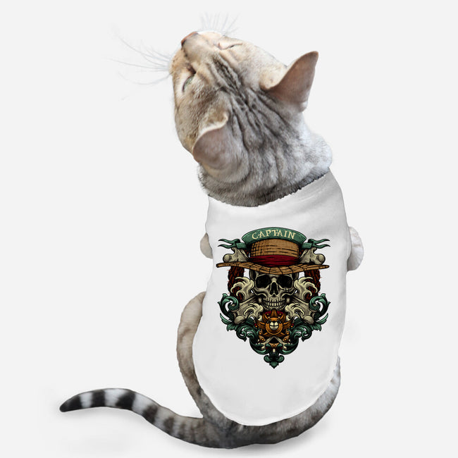 The Captain-cat basic pet tank-Badbone Collections