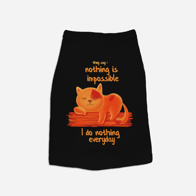I Do Nothing Every Day-cat basic pet tank-erion_designs
