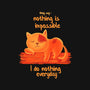 I Do Nothing Every Day-none removable cover w insert throw pillow-erion_designs