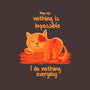 I Do Nothing Every Day-none removable cover w insert throw pillow-erion_designs