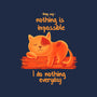 I Do Nothing Every Day-none removable cover w insert throw pillow-erion_designs