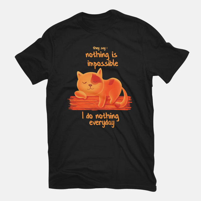 I Do Nothing Every Day-mens basic tee-erion_designs