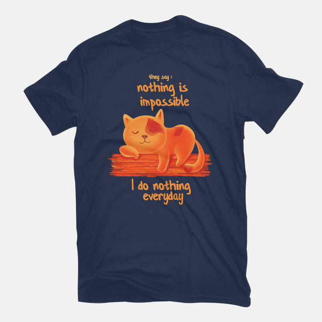 I Do Nothing Every Day-womens basic tee-erion_designs
