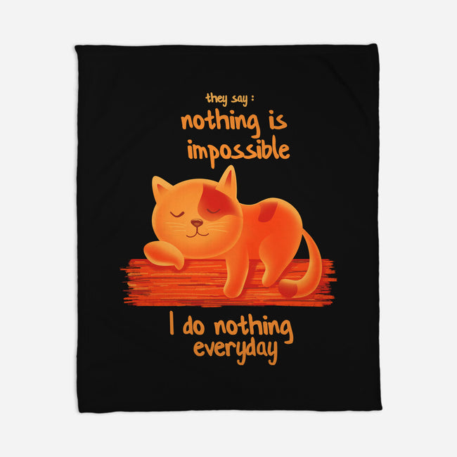 I Do Nothing Every Day-none fleece blanket-erion_designs