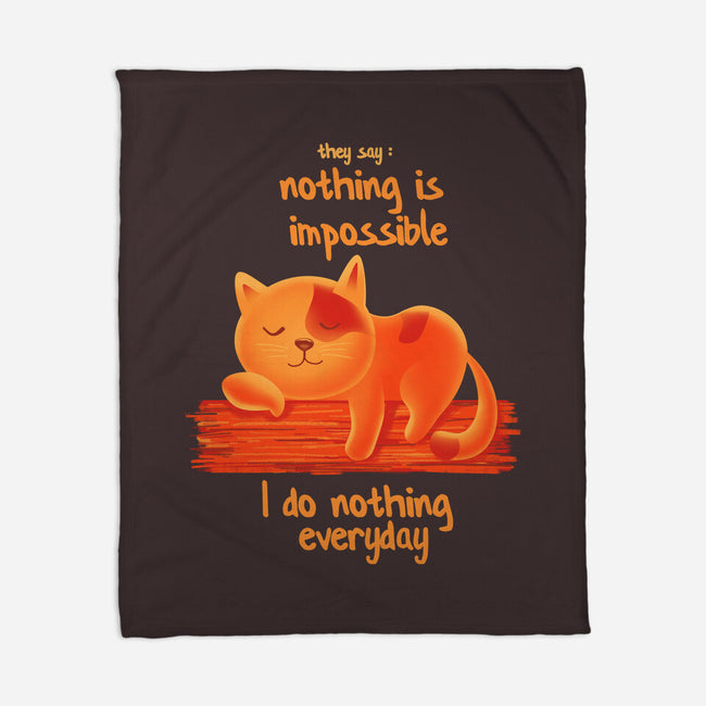 I Do Nothing Every Day-none fleece blanket-erion_designs