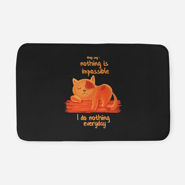 I Do Nothing Every Day-none memory foam bath mat-erion_designs
