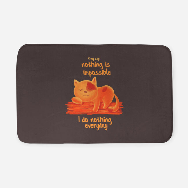 I Do Nothing Every Day-none memory foam bath mat-erion_designs