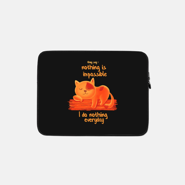 I Do Nothing Every Day-none zippered laptop sleeve-erion_designs