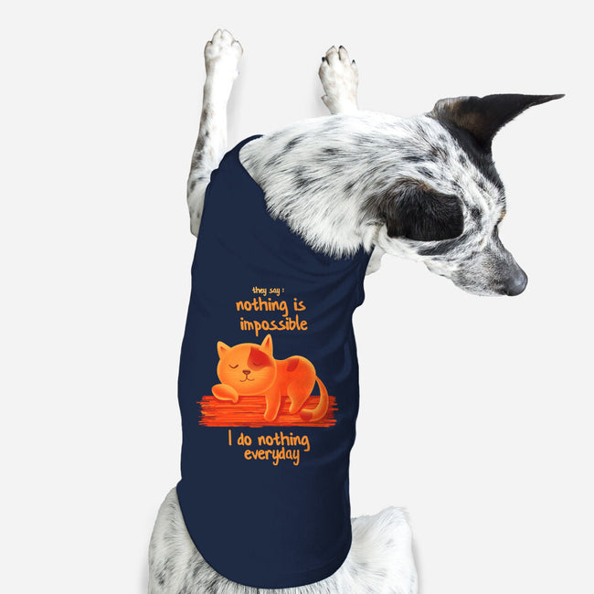 I Do Nothing Every Day-dog basic pet tank-erion_designs