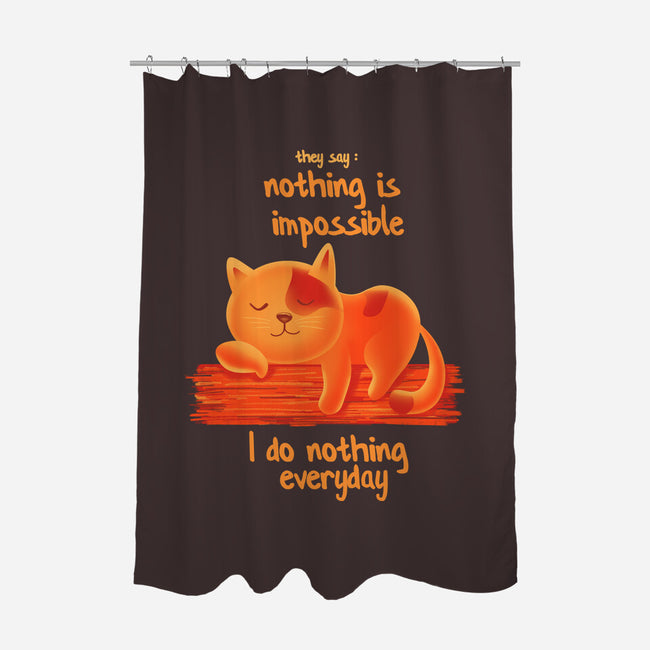 I Do Nothing Every Day-none polyester shower curtain-erion_designs