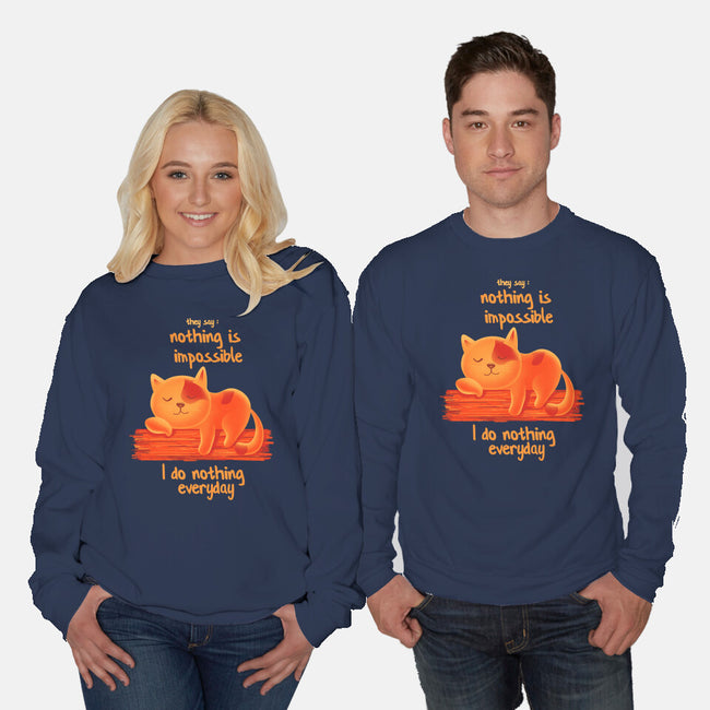 I Do Nothing Every Day-unisex crew neck sweatshirt-erion_designs