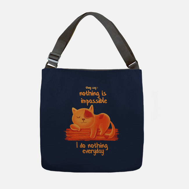 I Do Nothing Every Day-none adjustable tote-erion_designs