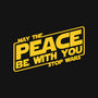 May the Peace Be With You-none fleece blanket-Melonseta