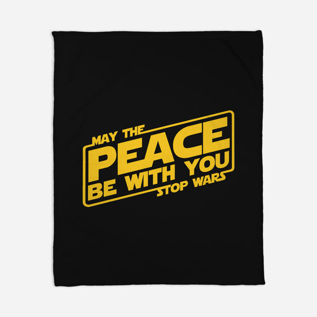 May the Peace Be With You-none fleece blanket-Melonseta