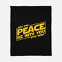May the Peace Be With You-none fleece blanket-Melonseta