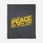 May the Peace Be With You-none fleece blanket-Melonseta