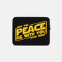 May the Peace Be With You-none zippered laptop sleeve-Melonseta